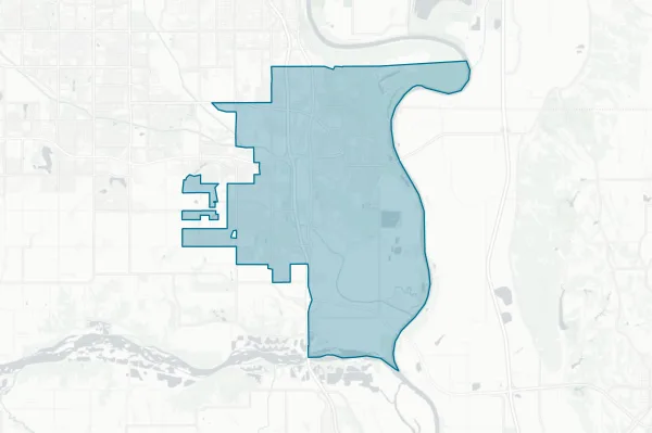 School District #1 - Bellevue Public Schools — detail map