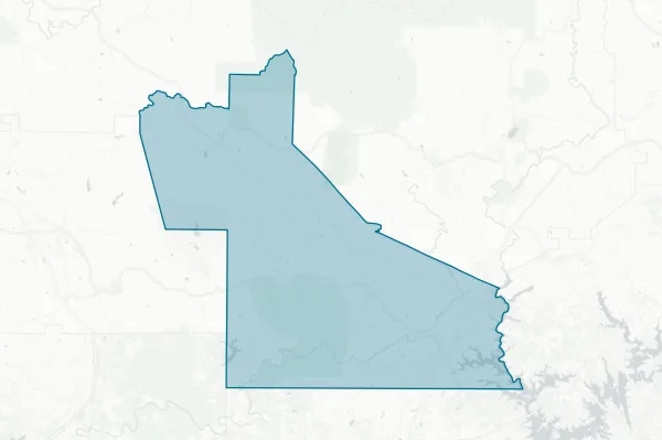 Dawson County — detail map