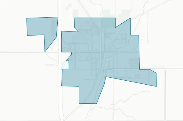 City of Leslie — detail map