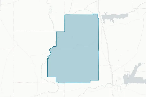 East Tallahatchie School District — detail map