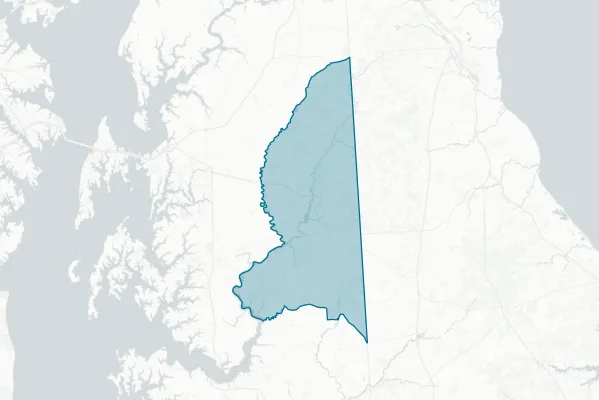 The Board of Education of Caroline County — detail map