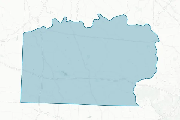 Yadkin County — detail map