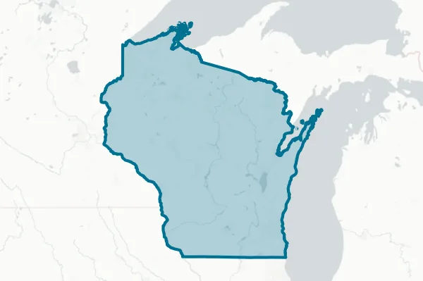 State of Wisconsin — detail map
