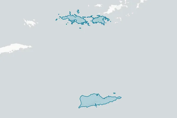 U.S. Virgin Islands — detail map