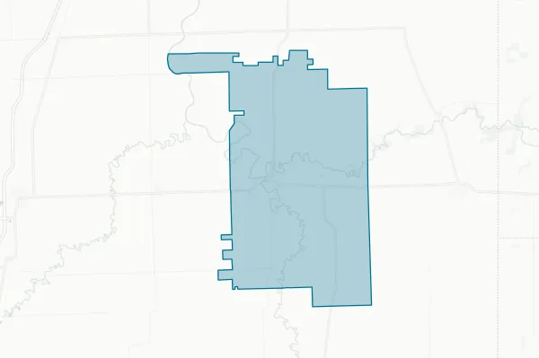 Iroquois County Community Unit School District No. 9 — detail map