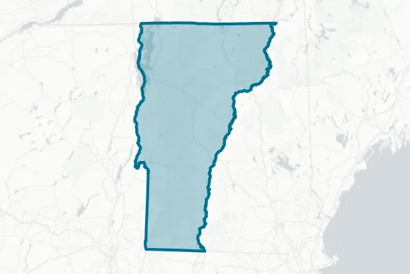 State of Vermont — detail map