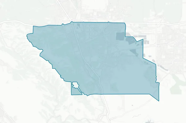 Pleasanton Unified School District — detail map
