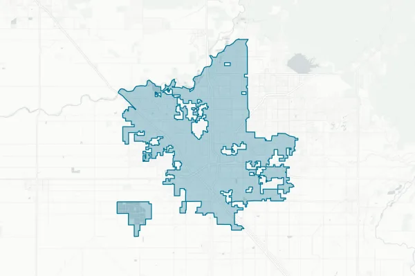 City of Fresno — detail map