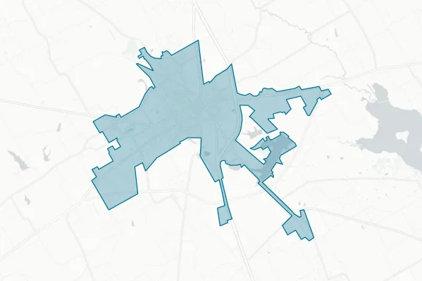 City of Corsicana — detail map