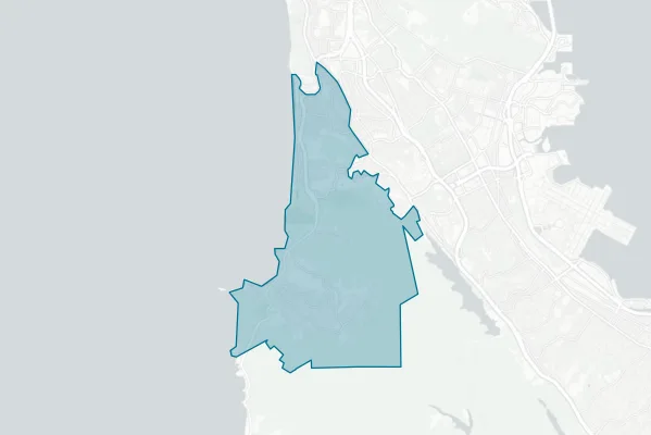 Pacifica School District — detail map