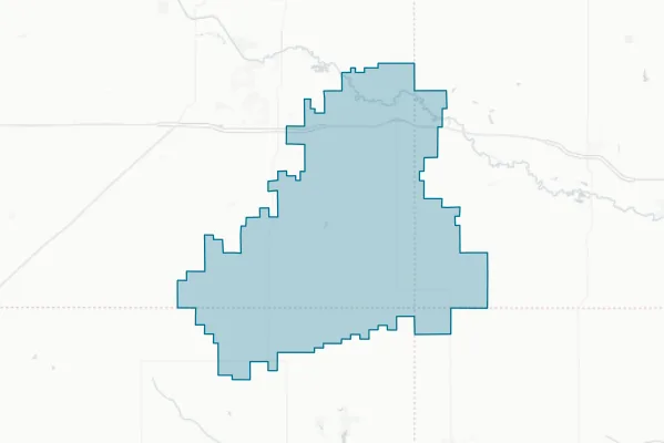 East Marshall Community School District — detail map
