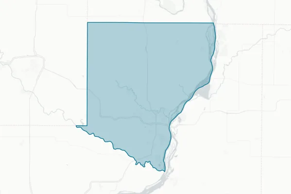Des Moines County — detail map
