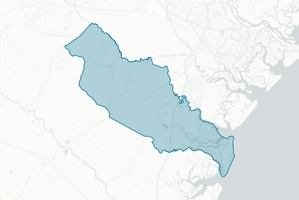 Liberty County — detail map