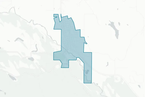 Town of Eureka — detail map
