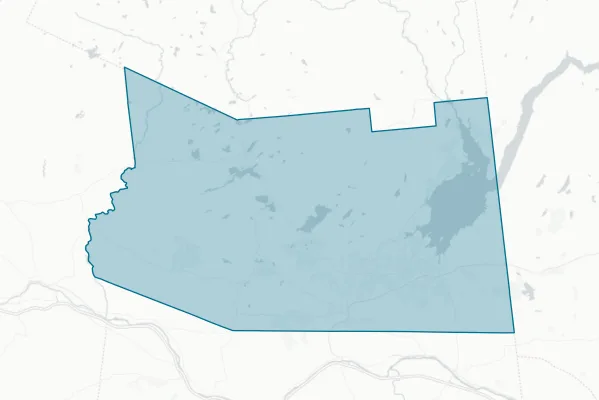 Gloversville Enlarged School District — detail map