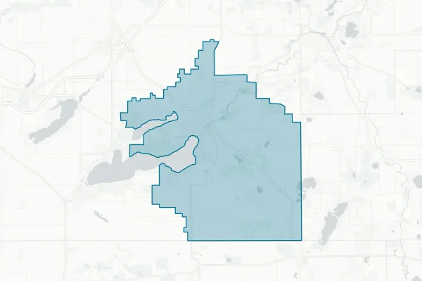 Lake Geneva-Genoa City Union High School District — detail map