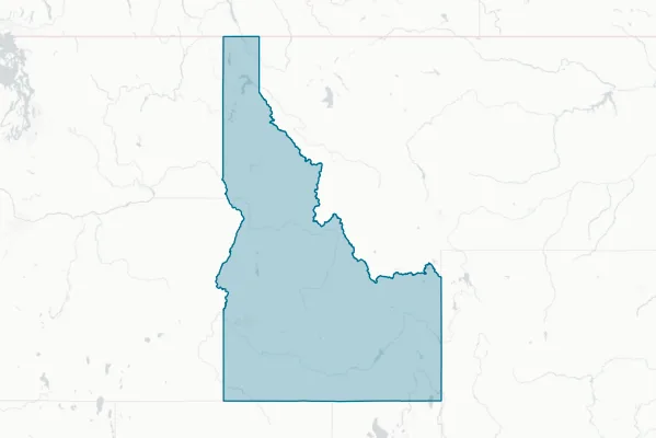 State of Idaho — detail map
