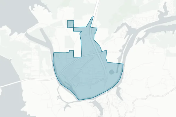 City of Warsaw — detail map