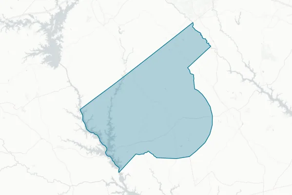County of Abbeville — detail map