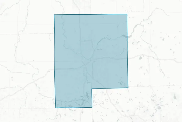 Genesee County — detail map