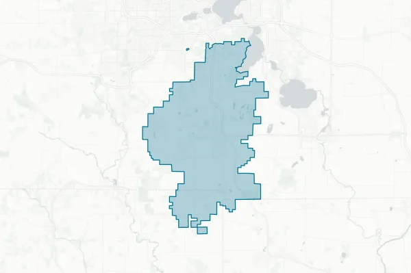 Oregon School District — detail map