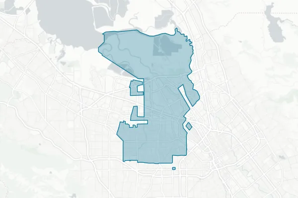 Santa Clara Unified School District — detail map