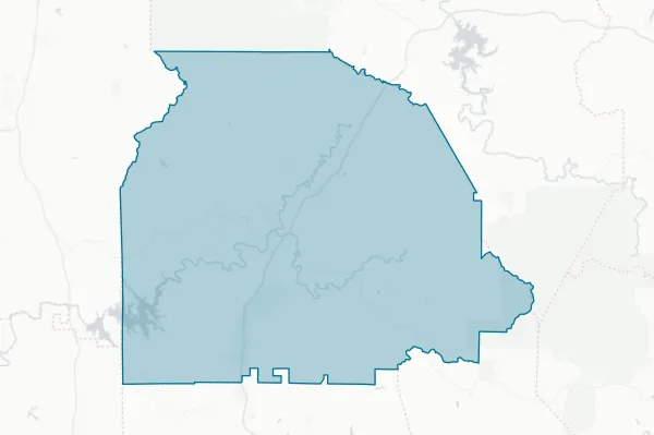 Gilmer County — detail map