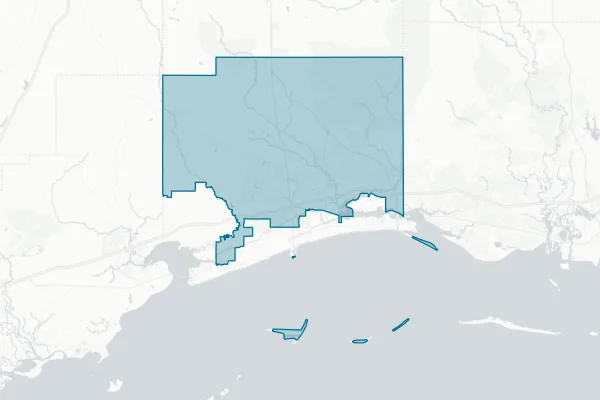 Harrison County School District — detail map