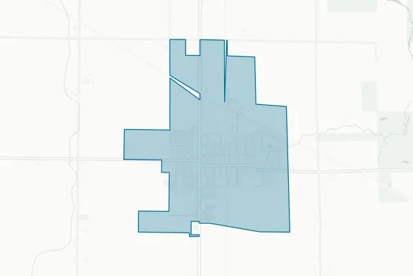 Village of Hilbert — detail map