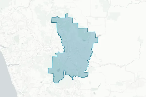 Escondido Union School District — detail map
