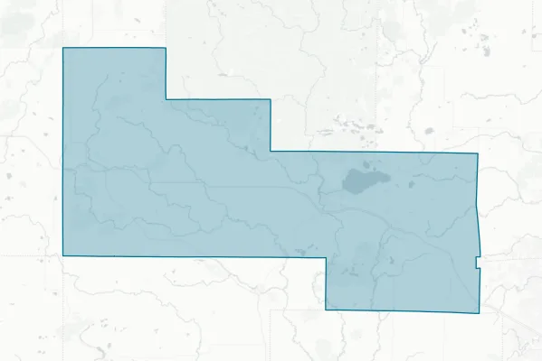 County of Shawano — detail map