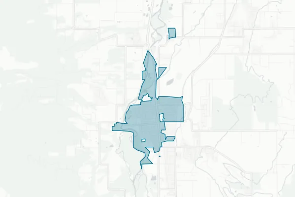 Hamilton City — detail map