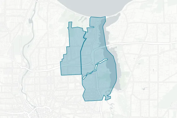 East Irondequoit Central School District — detail map