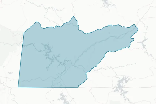 Cherokee County — detail map
