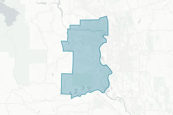 Redding Elementary School District — detail map