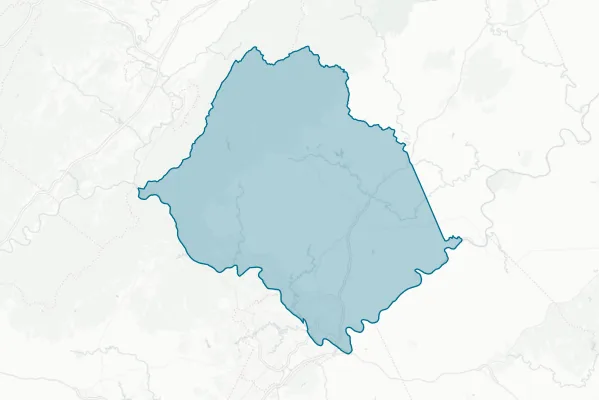 County of Amherst — detail map
