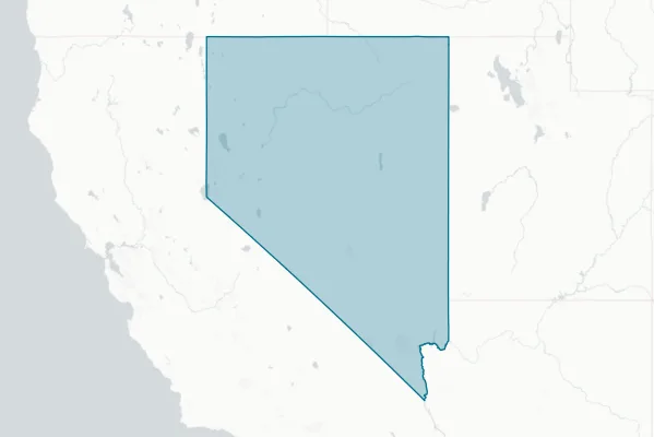 State of Nevada — detail map