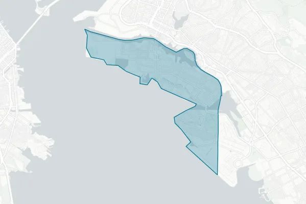 Alameda Unified School District — detail map
