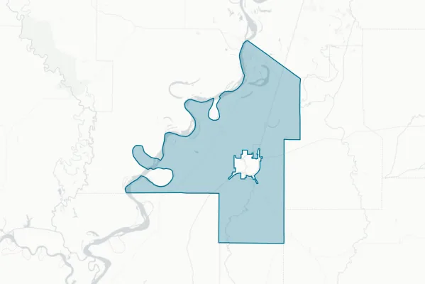 Coahoma County School District — detail map