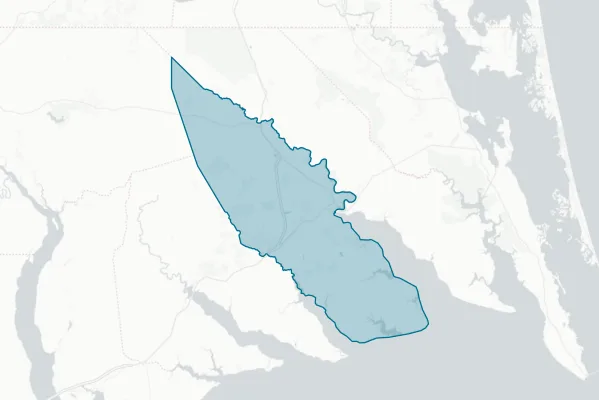 Elizabeth City Pasquotank County Board of Education — detail map