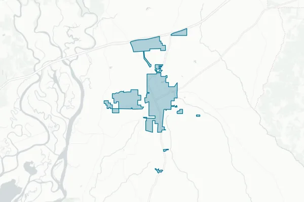The City of Bay Minette — detail map