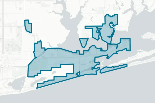 The City of Orange Beach — detail map