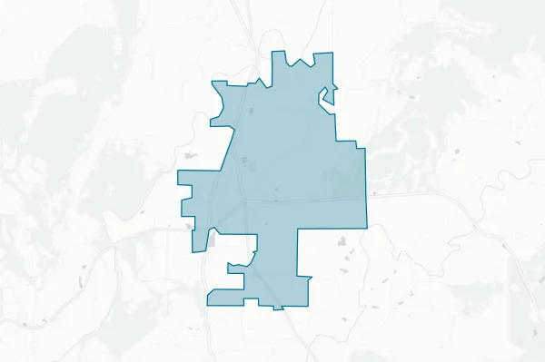 Town of Cleveland — detail map