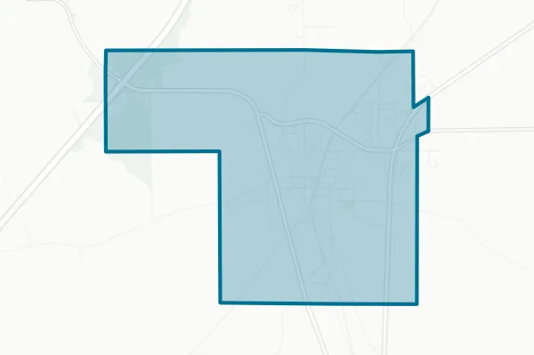 City of Georgiana Alabama — detail map