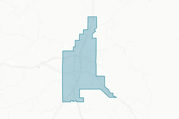 Town of Grove Hill Alabama — detail map