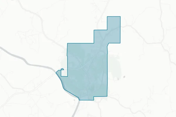 City of Jackson Alabama — detail map