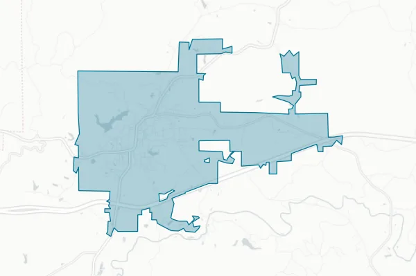 City of Heflin — detail map