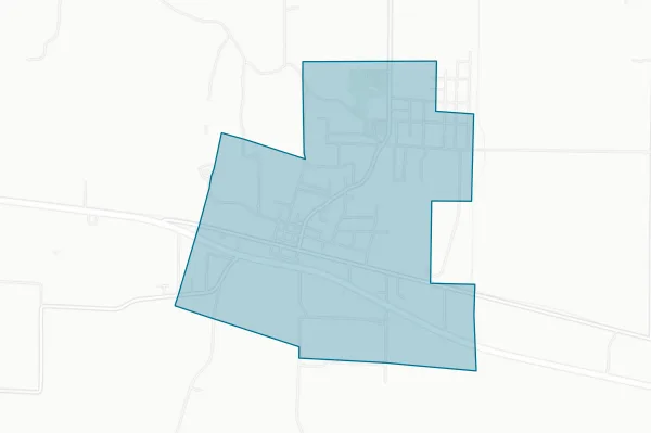 Town of Cherokee — detail map