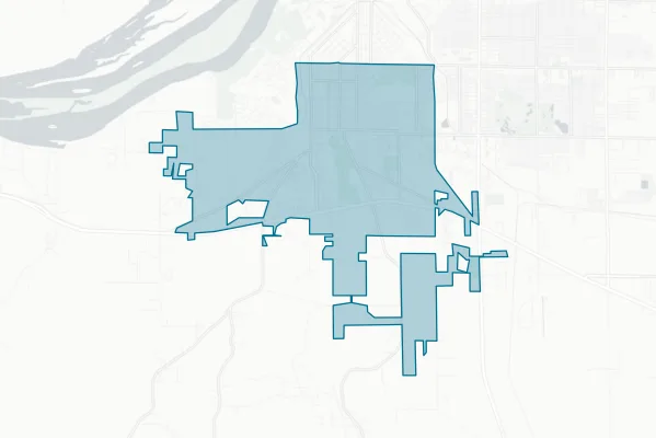 City of Tuscumbia — detail map