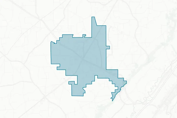 City of Rainsville — detail map